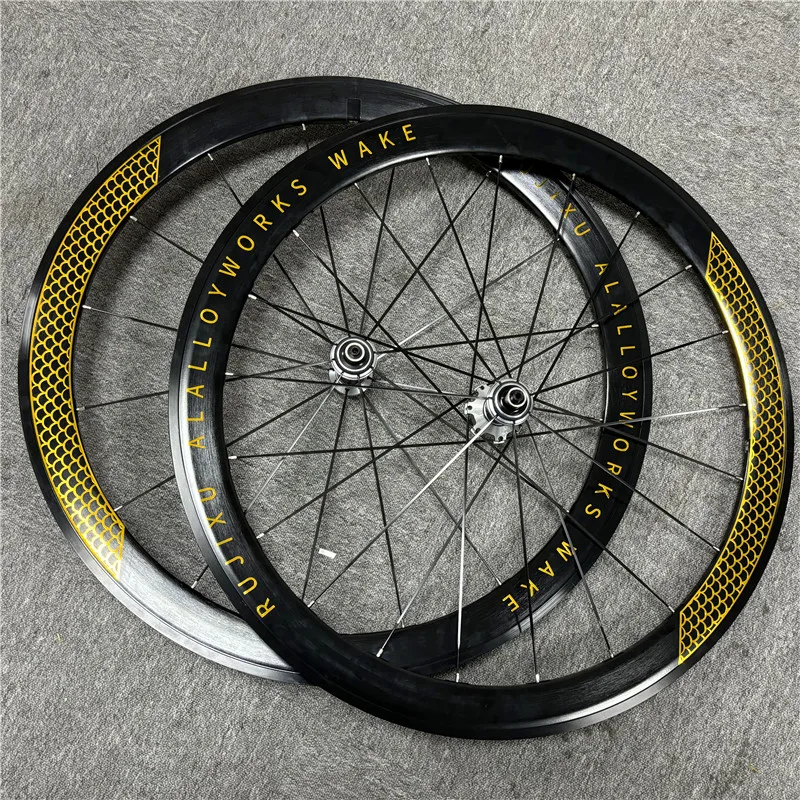 RUJIXU 700C Road Bike Wheels Carbon Fiber Hub Bicycle Wheelset QR or TA Bike Wheels V/C disc brake Road Bicycle bike wheelset