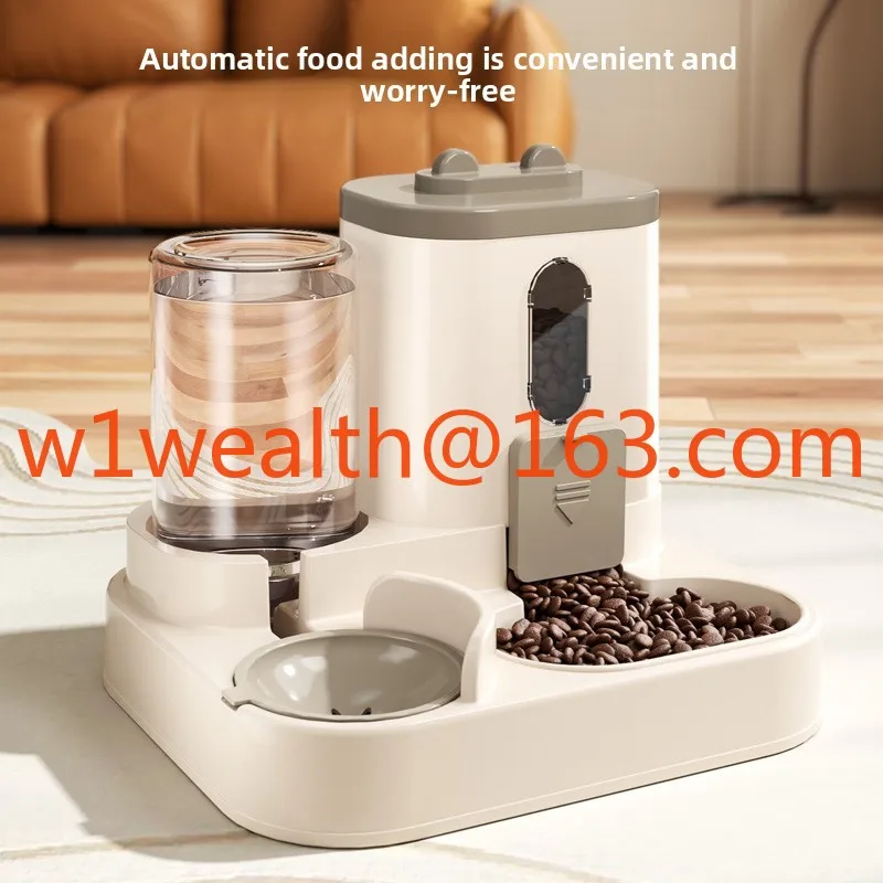 Automatic feeder, drinking water all-in-one machine, dog bowl, kitten drinking water, dog food basin, pet supplies