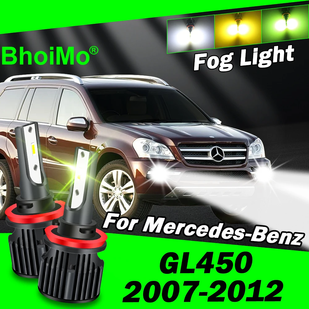 

BhoiMo For Mercedes-Benz GL450 2007 - 2012 Front Fog Light Lamp Led Bulb 2008 2009 2010 2011