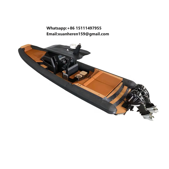 32ft 34ft 36ft Orca Hypalon High Speed Deep V Rigid Hull Center Console Inflatable Boat