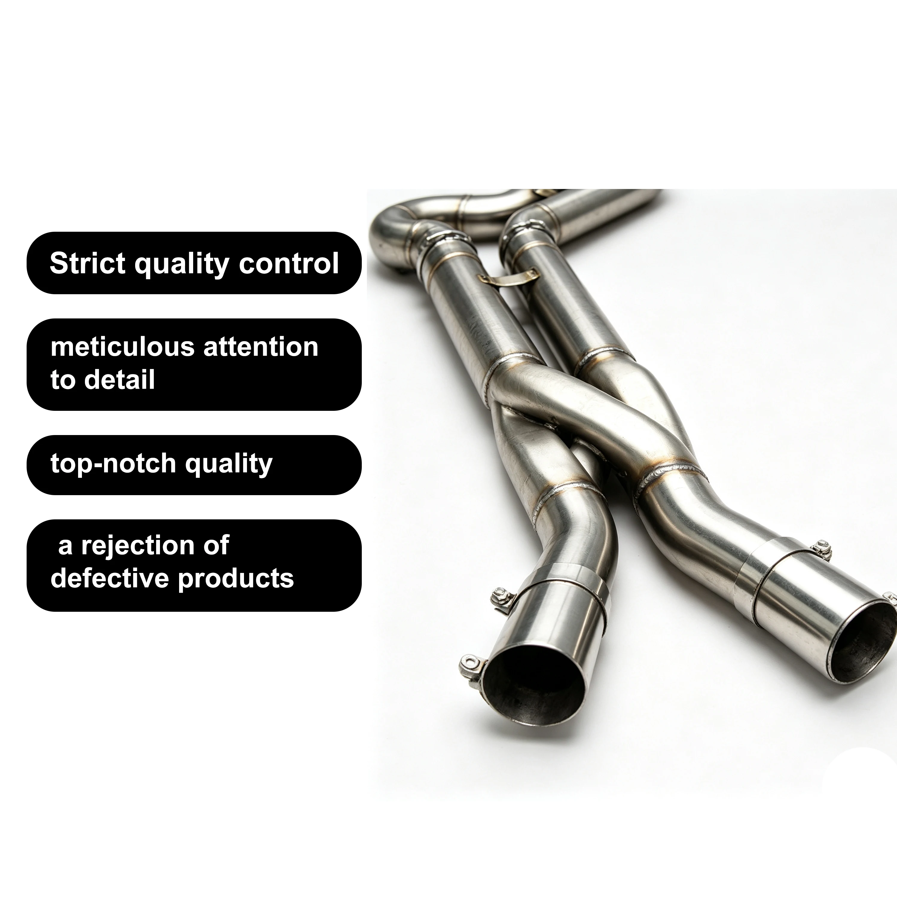 ACE Hochleistungs-Auspuff-Midpipe für BMW X3M X4M F97 F98 3.0T S58 - Gleichlängen-Z-Pipe-Midpipe mit Resonatoren – Detail 4