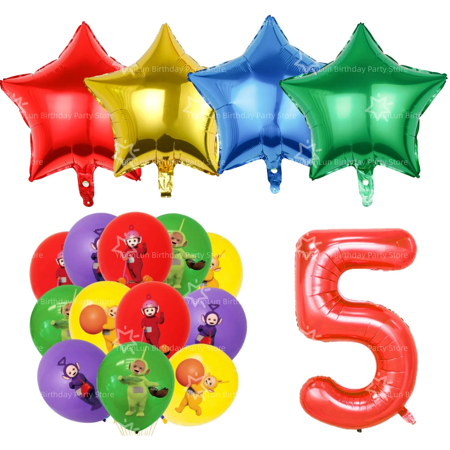 Tinky Winky Verjaardagsfeestje Decoratie Antennababy Po Wegwerp servies Tafelkleed Bord Beker servet Kinderfeestje Gunsten Benodigdheden