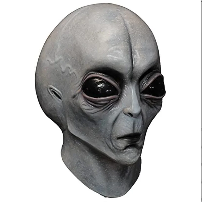 

New Halloween Alien Mask Movie Cosplay Horror Variation UFOLatex Mask Party Trick Scare Headgear Funny Helmet Accessories Prop