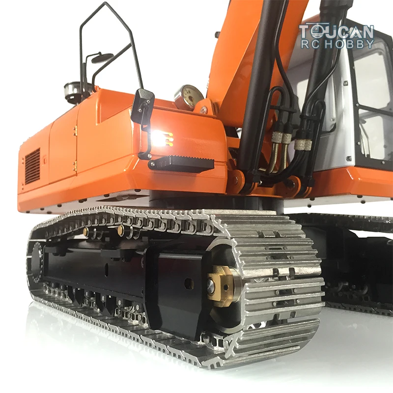 1/14 LESU PC360 โลหะไฮดรอลิก RC Excavator แทร็กชุดวิทยุทาสีสีส้มมอเตอร์รีโมทคอนโทรลรถของเล่นรุ่น THZH0899