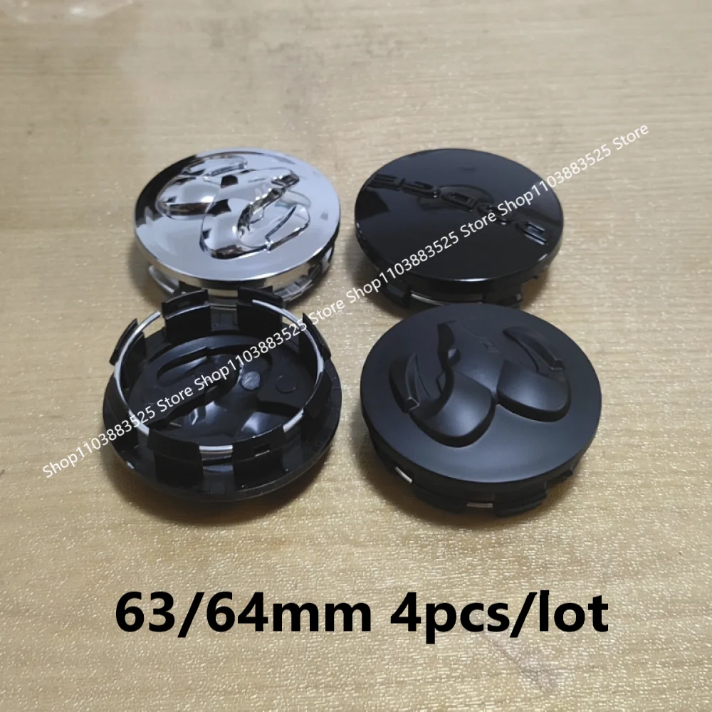 

4pcs 63/64mm SR RT Car Wheel Center Hub Caps for Charger Journey Nitro Caliber Challenger Caravan Durango Chry-sler 300 Hub Caps