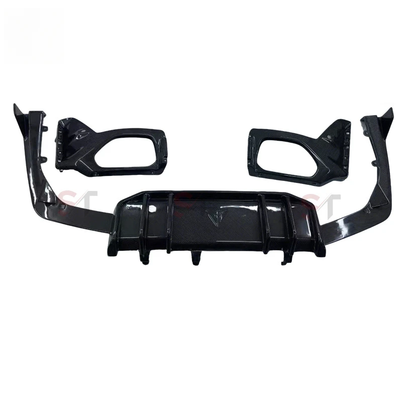 

Диффузор заднего бампера из карбона в стиле FD для BMW 3 серии G20 G28, накладка на задний бампер, тюнинг автомобиля