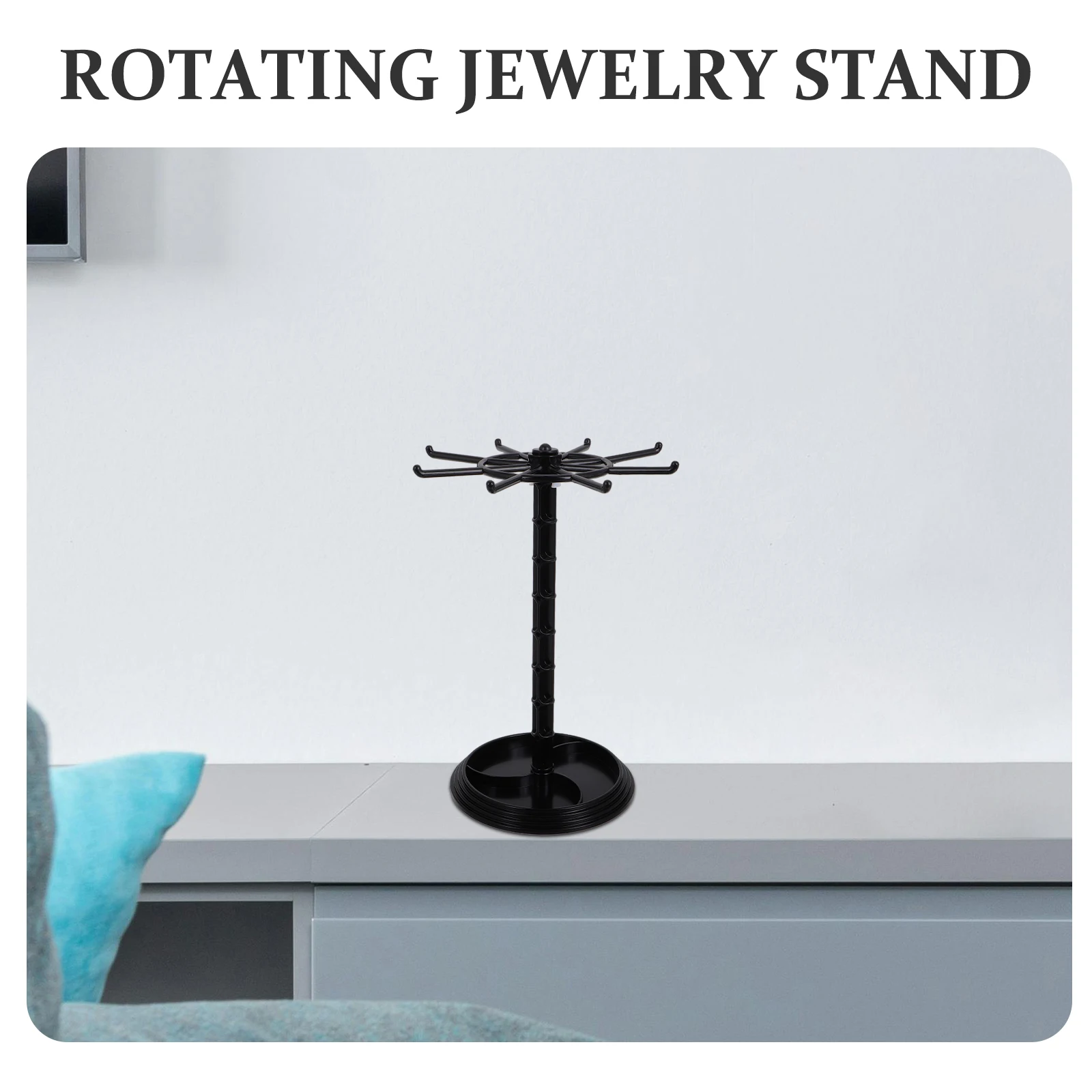 

2pcs Jewelry Rack Earring Rotating Display Keychain Display Rotating St Bracelet Holder Earring St Small Trinket ganizer Desk