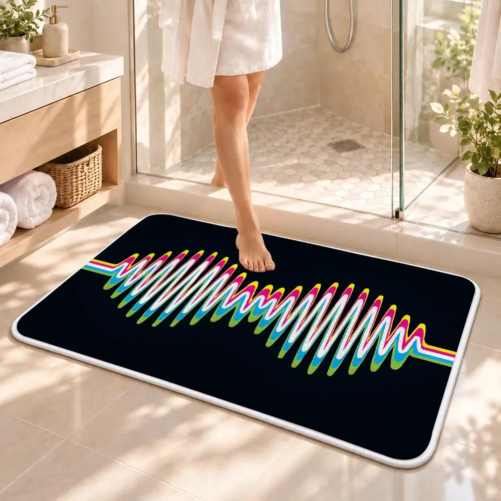 Band A-ArcticS M-Monkeys Floor Mat Flannel Rug Soft Non Slip Washable Door Mat for Bathroom Bedroom Kitchen Home Decor