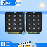 4x4 & 3x4 Matrix Membrane Keypad DIY Kit - 12/16 Button ABS Plastic Keyboard Module with Switch Array for arduino