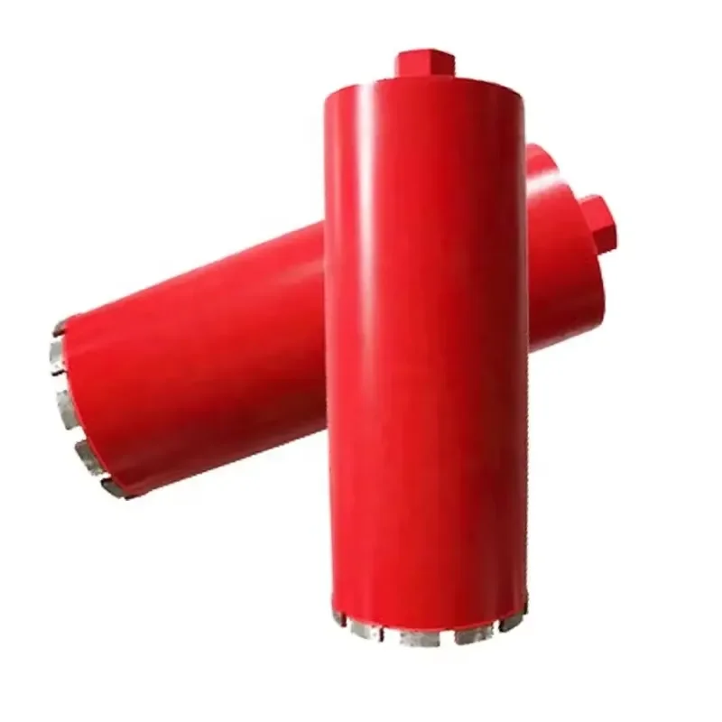 Heavy-Duty EKIIV Diamond Core Drill Bit 245-400mm with Reinforced Barrel for Deep Hole Coring in Bridge Construction