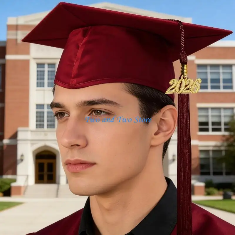 

HX6F Formal Graduation Cap for Adults 2026 Long Hours Comfort Breathable Cloth Design Event