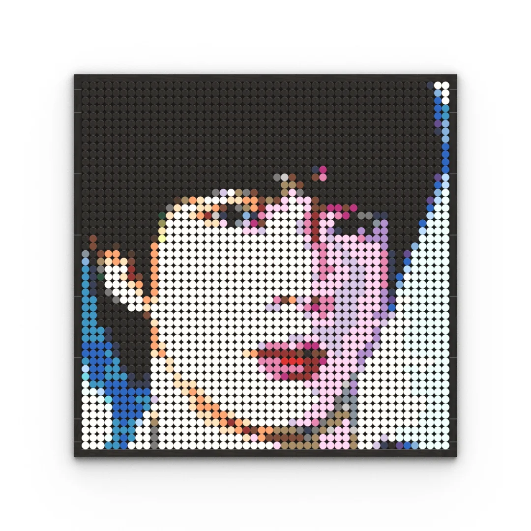 DIY Pixel Art Mosaic Building Blocks Pop Star Portrait Wall Decor Compatible with Major Brands Unique Gift Concert Goers Music - view 3