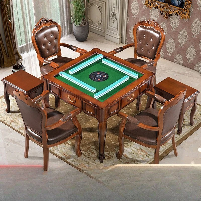 Solid mahjong machine Automatic dining table Dual-purpose electric mahjong table
