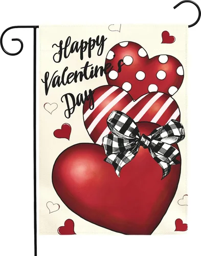 Valentines Day Garden Flag 12x18 Double Sided Happy Valentine’s Day Yard Banner IIX WZZ yyi