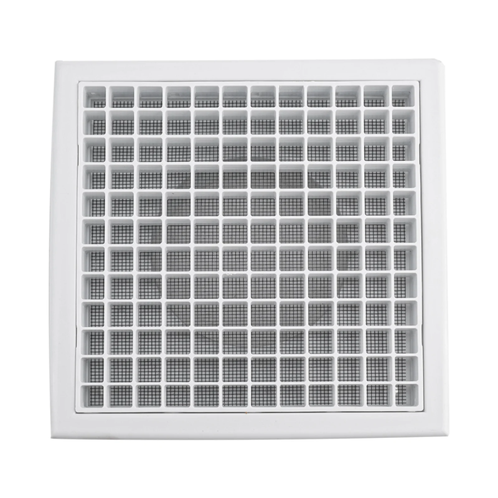 Plastic Wall and Eaves Vent Grille 100MM and 150MM Air Outlet with Steel Mesh Vermin Protection for Indoor Outdoor Use
