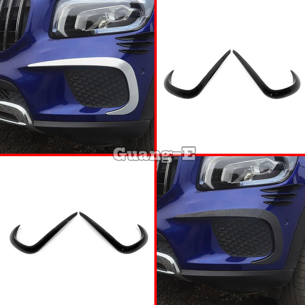 For Mercedes Benz GLB Class W247 X247 2019 2020 2021-2023 Car Front Fog Light Cover Decoration Trim Lamp Eyebrow Accessories