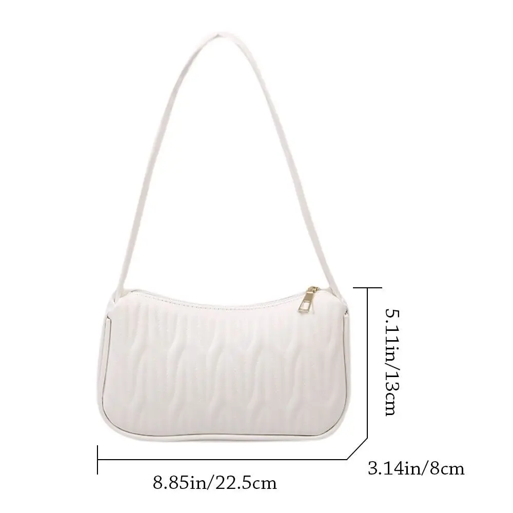 Fashion Women Handbag PU Leather Shoulder Bags Female Casual Solid Color Messenger Bag for Women Luxury Underarm Bag