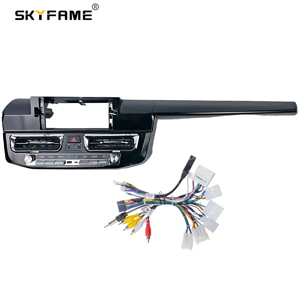 SKYFAME Car Radio Fascia Frame Adapter Canbus Box Decoder Android Radio Dashboard Fitting Panel Kit For Toyota Rav4