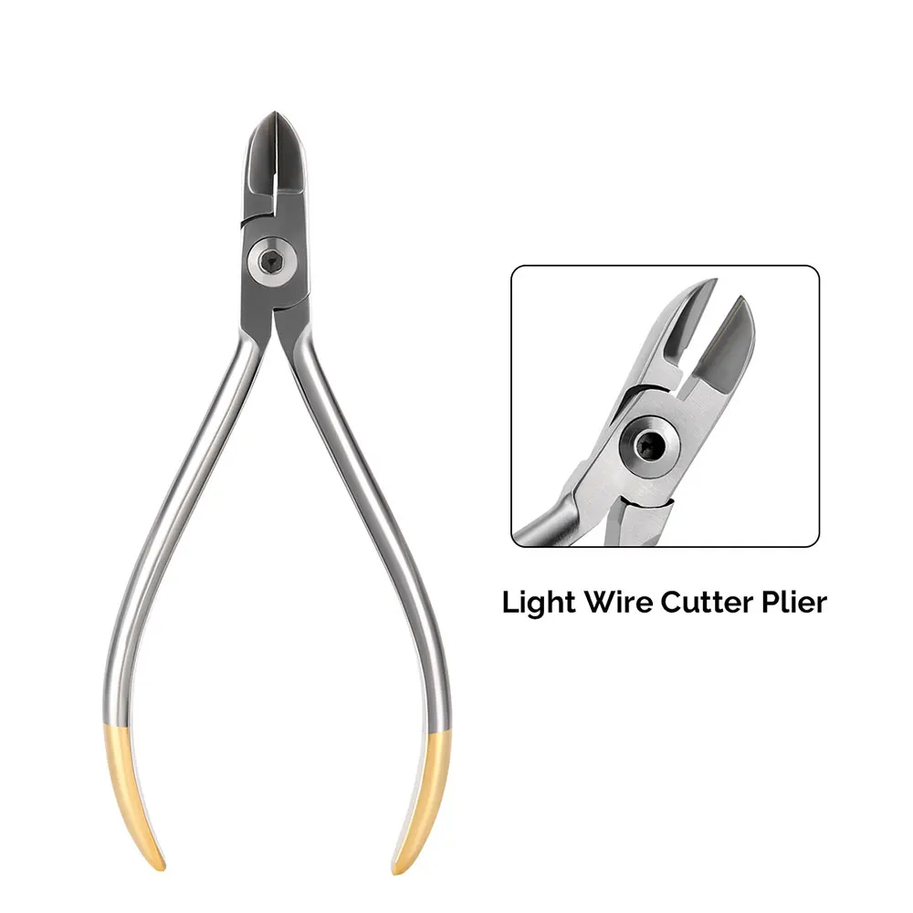 AZDENT Dental Thin Wire Cutting Pliers Dentist Forceps Stainless Steel Wire Filament Cutter Orthodontic Tools