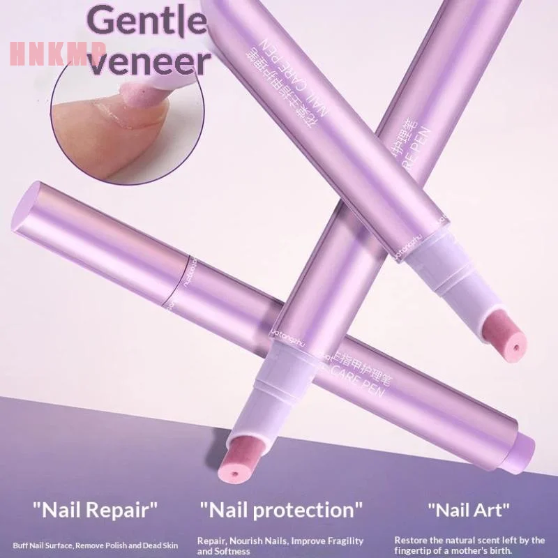 Efficient 3in1 Ceramic Tip Nail Oil Pen and Cuticle Pusher for Dry Damaged Nails Quick Recovery and Care