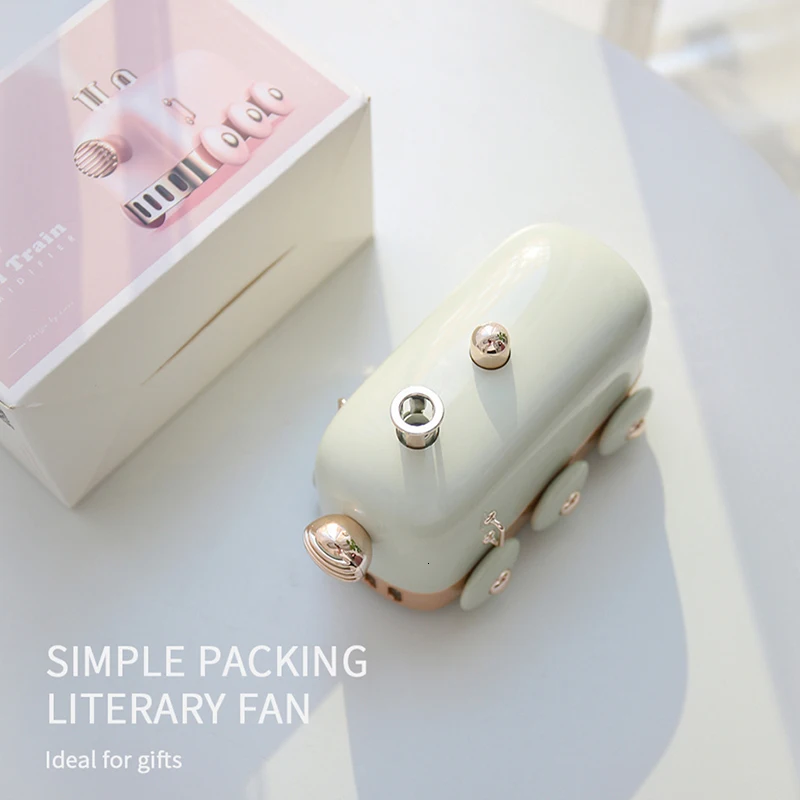 Mini Train Ultrasonic Air Humidifier 300ml Retro Web Celebrity USB Aroma Air Diffuser Office Home Essential Oil Diffuser Fogger