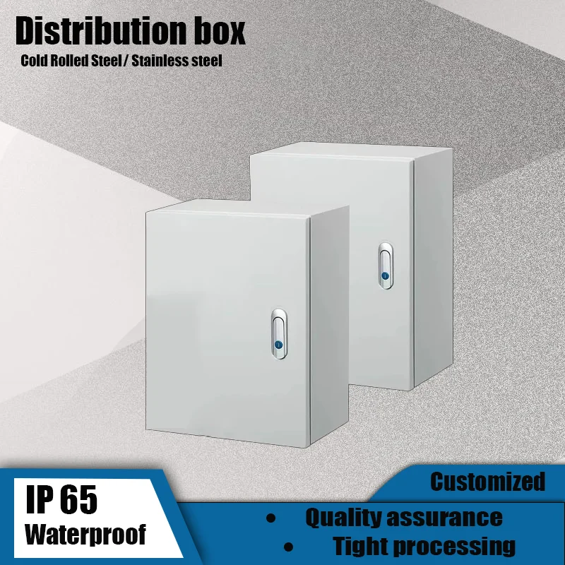 

IP65 Cold Rolled Steel Box Waterproof Junction Box Impact Resistance Electric Distribution Box Wall Mount Metal Enclosure