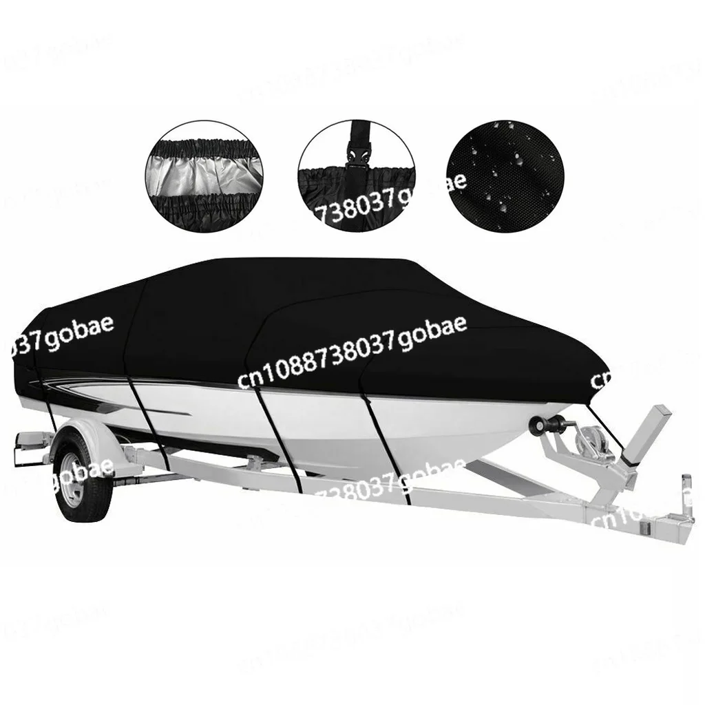Cubierta para barco a prueba de polvo, impermeable, resistente a los rayos UV, cubierta para barco de tela Oxford, cubierta para yate en forma de V