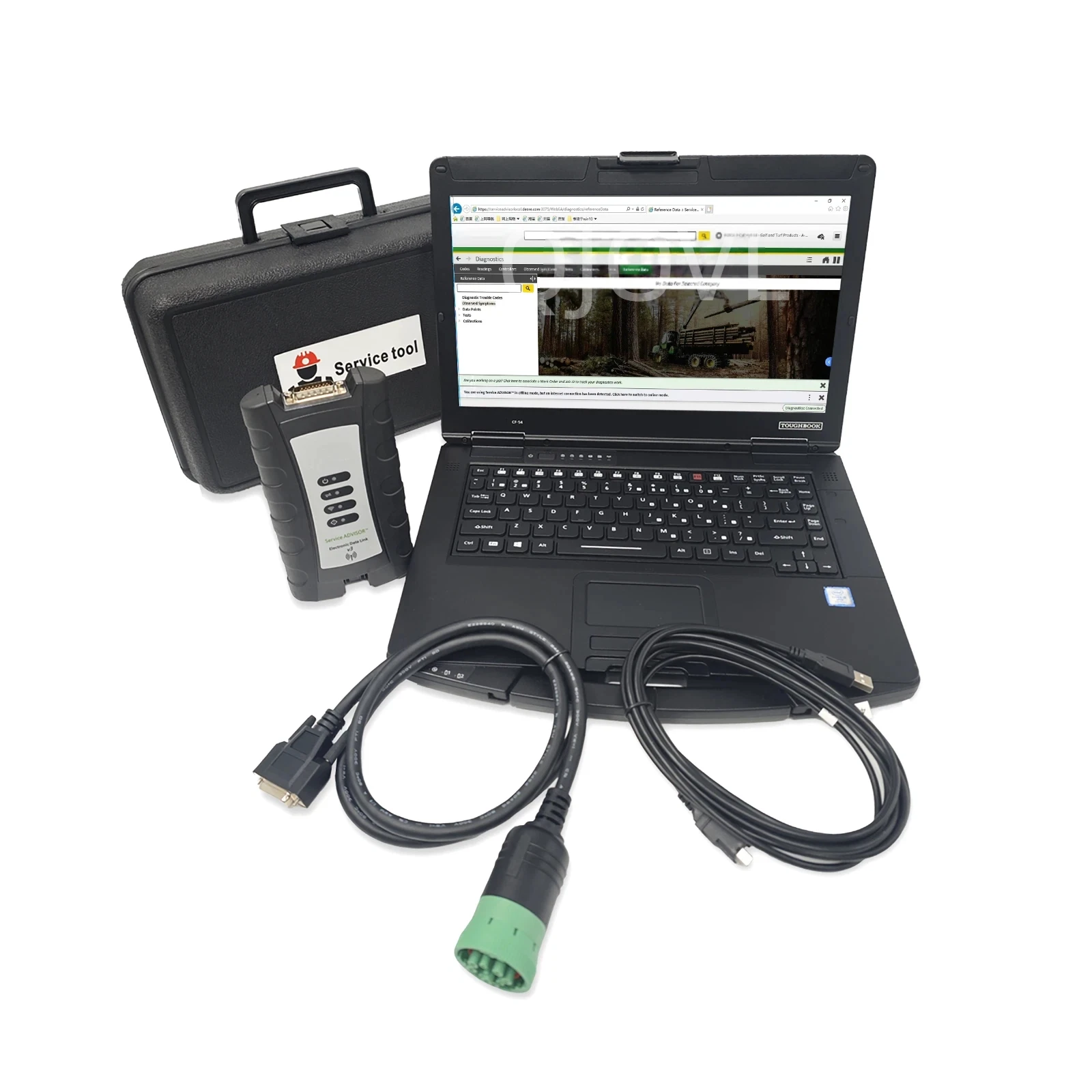 

EDL V3 Style Diagnostic Tool Compatible With John Deere Agricultural Tractors With CF54 Laptop