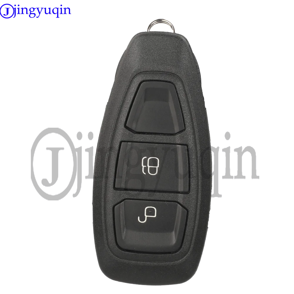 Jingyuqin 2 Buttons Car Key Shell With Uncut Blade For Ford Focus C-Max Mondeo Kuga Fiesta Focus Titanium Remote Key Case Cover