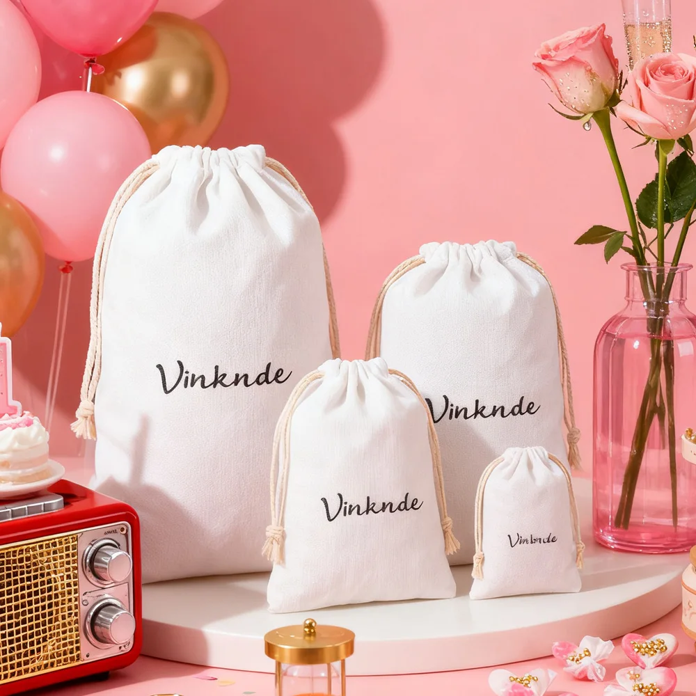 

Лидер продаж, мешок для пыли из органического хлопка на шнурке, мягкий маленький тканевый мешочек с логотипом, сумки для ювелирных изделий, пригодные для вторичной переработки, хранение свадебных подарков