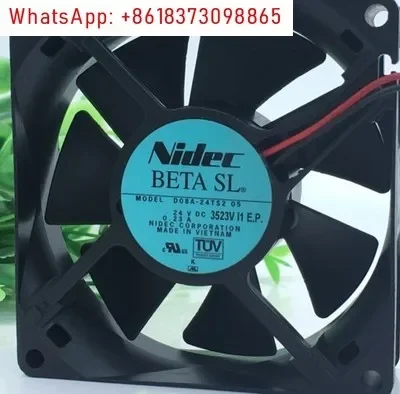 10Pcs D08A-24TS2 05 24V 0.23A NIDEC 80 * 80 * 25 Inverter Fan