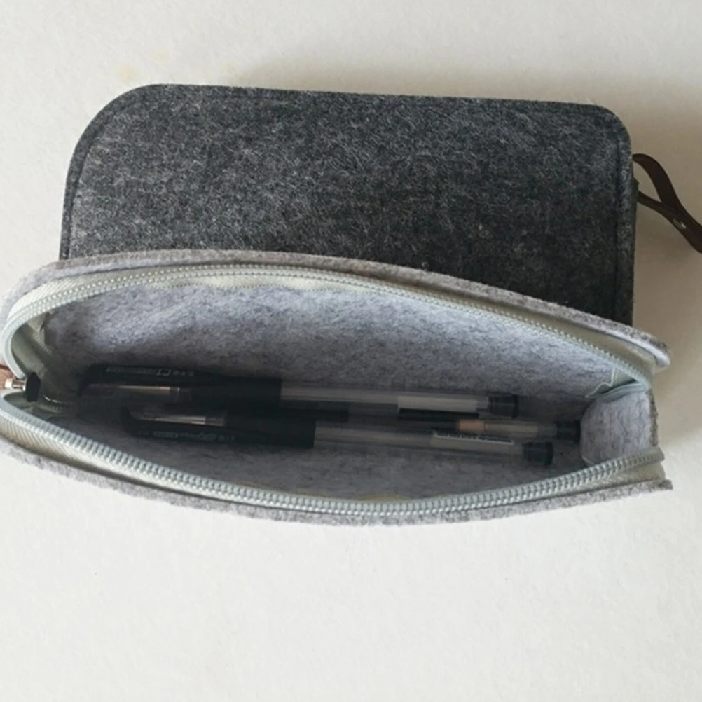

4pcs Pencil Case Stationery Organizer Pen Bag Zipper Pouch Makeup Coin Cellphone Holder Scratch for Men