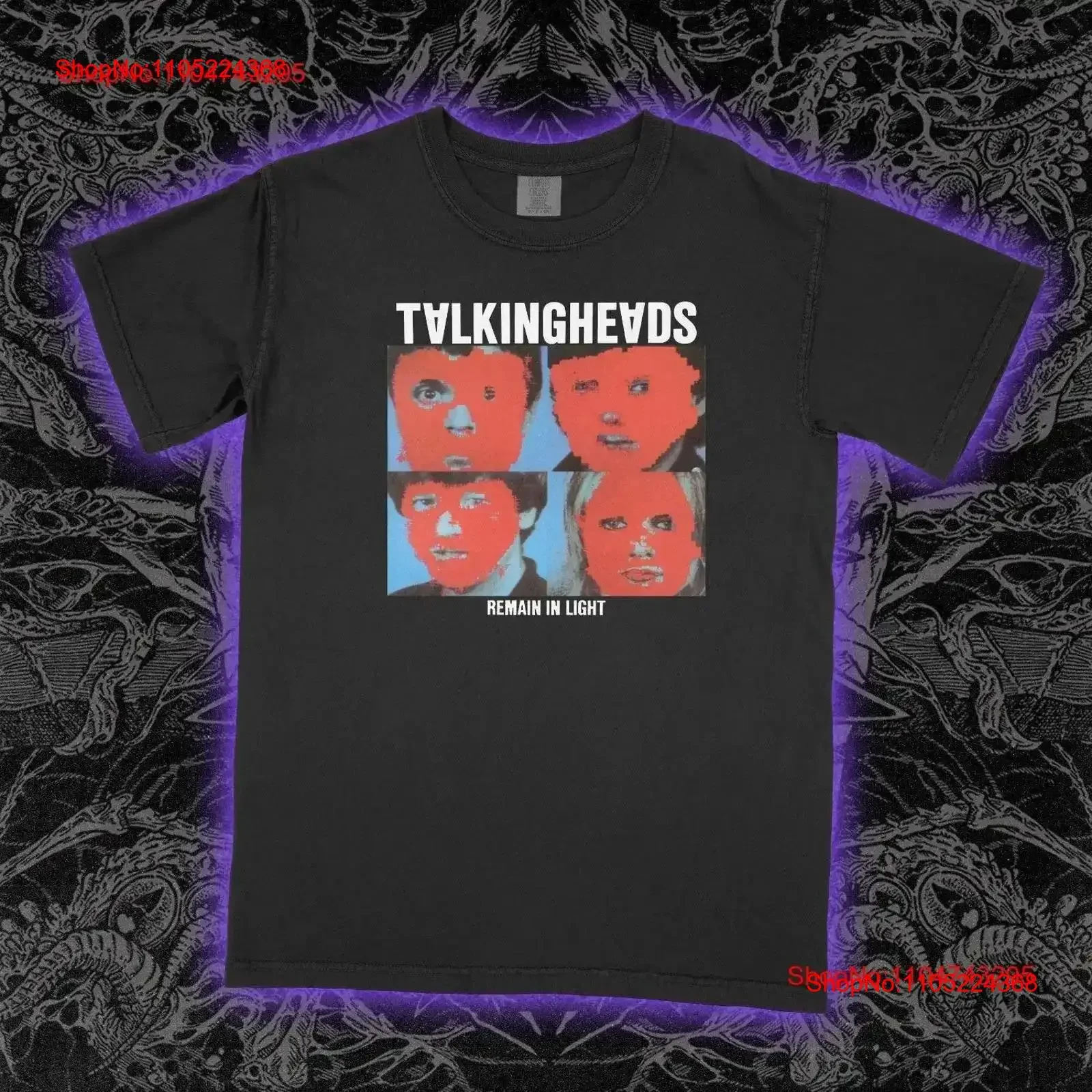 Talking Heads Remain In Light T Shirt vintage Washed Stretched Slightly Stylish Breathable graphic Versatile Casual Soft Unisex