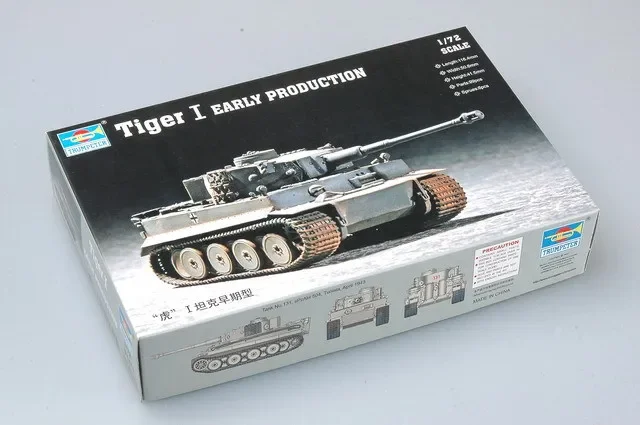 TRUMPETER  07242 1/72 WWII German Tiger I Tank Early Type Military Assembly Model Military Vehicle Armoured Chariot