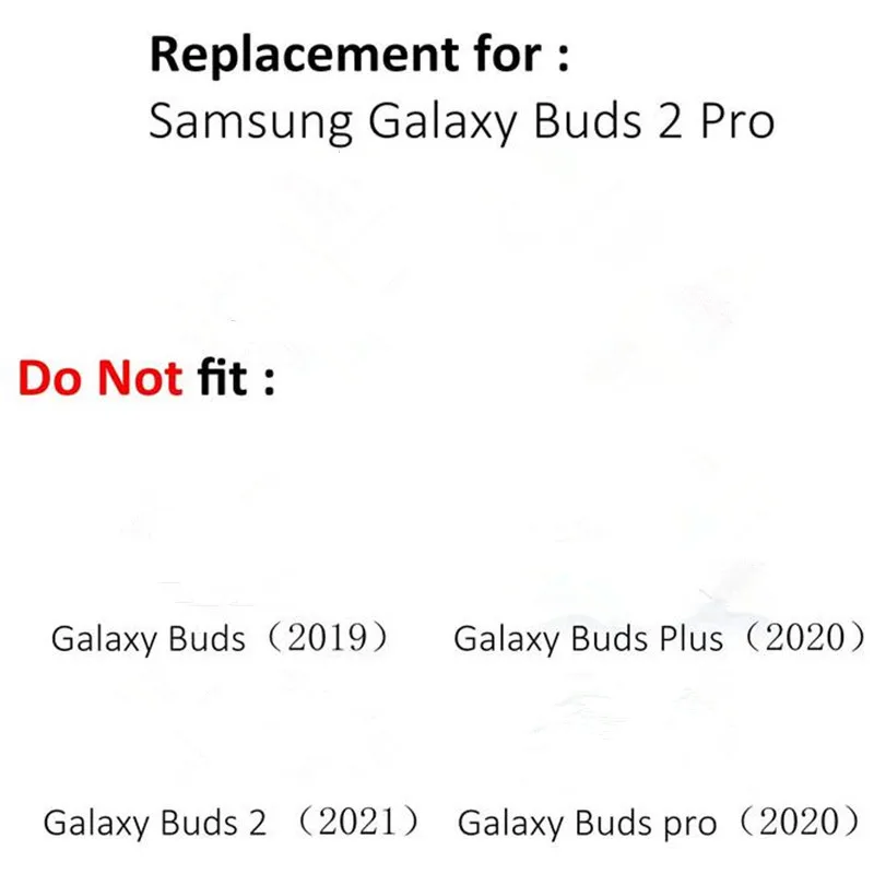 3 Pairs Ear Tips Earplugs for Galaxy Buds 2 Pro, Replacement Earbuds Ear Caps Gels for Samsung Galaxy Buds 2 Pro 2022 R510