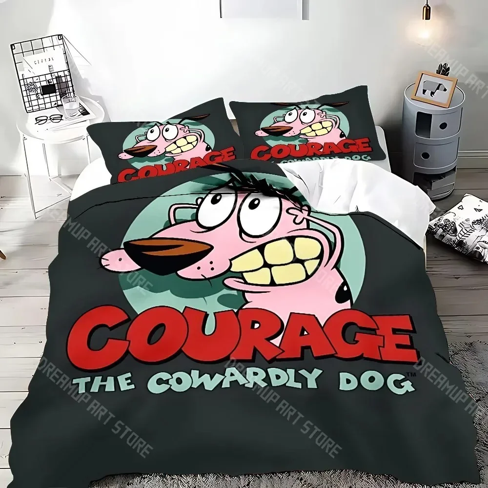 漫画-c-courage-怖い犬布団カバー絶妙なデジタルプリント寝具セット掛け布団ベッド青少年家の装飾子供のギフト