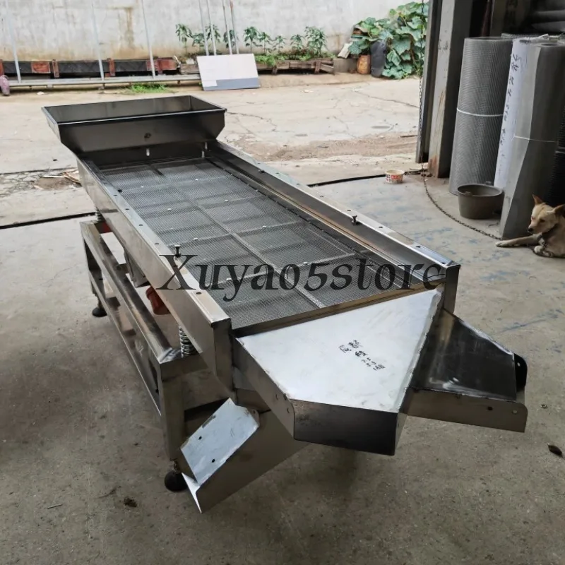 Linear Vibrating Screen Electric Screen Used for Double-layer Vibration Screening of Cat Litter Yam Tablets