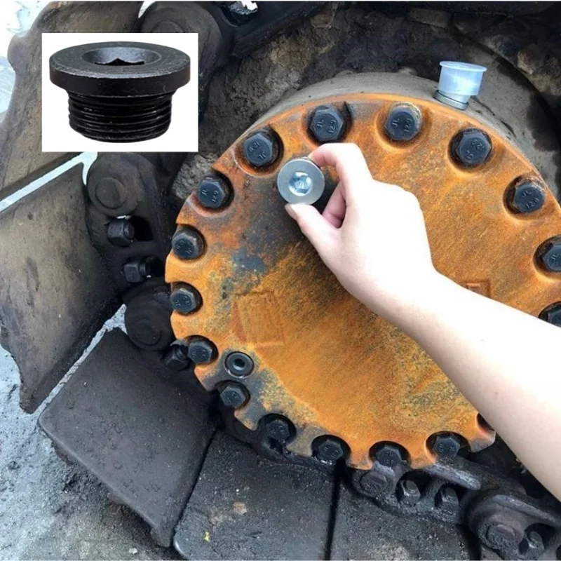 For Gear Screw E305.5E2 307 307.5 Drive Motor Oil Drain Valve Plug Screw Excavator Parts