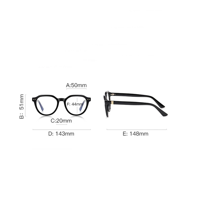 Fashion Men Myopia Glasses Frame Artistic Styley TR90 Computer Anti-blue Light Custom Prescription Eyewear 0 -0.5 TO -6.0