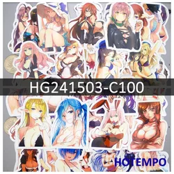 50/100Pieces Bikini Swimsuit Beauty Anime Sexy Girl Stickers for Phone Notebook Luggage Motorcycle Car Skateboard Laptop Sticker