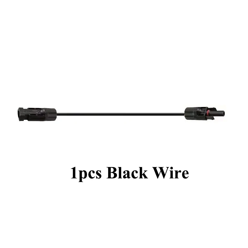 3,2 Fuß -15,6 Fuß 4/6 mm2 schwarz/rotes Solar-Verlängerungs-DC-Kabel 12/10 AWG Solarkabel mit PV-Anschluss, verwendet im Solarpanel-System 1 m–20 m