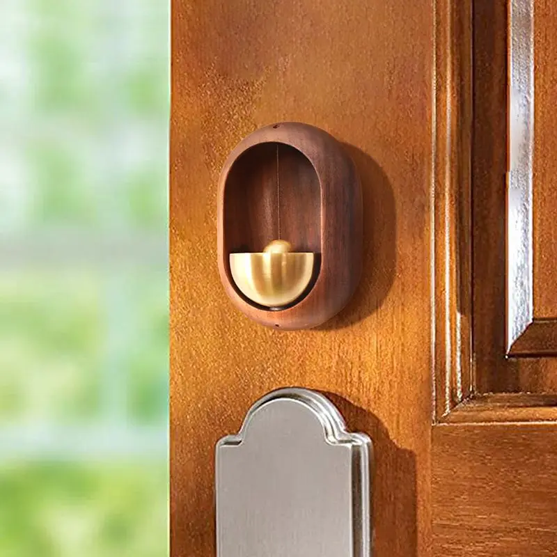 

reminder bell brass dopamine doorbell, cure magnetic attraction collision bell, wind chime door decoration pendant