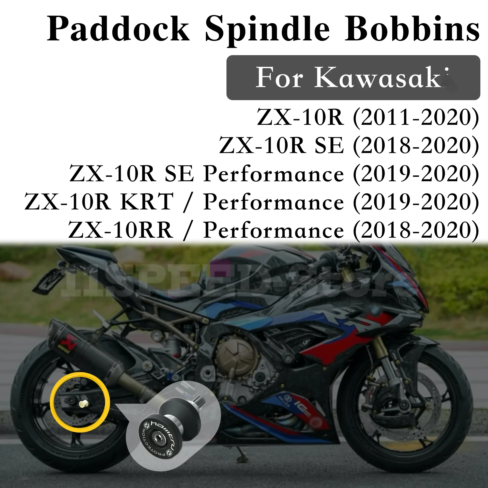 

Paddock Stand Bobbins hole matching For kawasaki ZX-10R ZX-10RR SE Performance KRT 2011-2023 motorcycle accessories for protecti