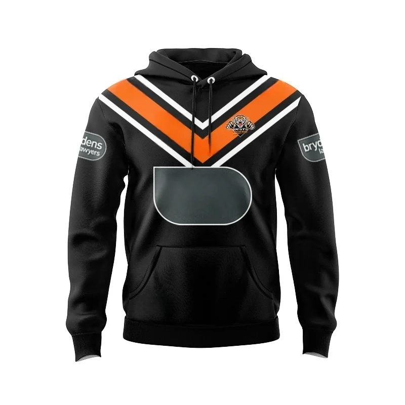 2026-25 Tigers men's hoodie hooded rugby jersey size S-5XL 