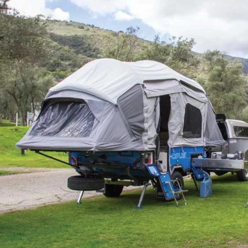 

Car Roof Tent High Quality up Canvas Folding Waterproof 3-4 Person Portle Inflatle Trailer Tent (no Trailer)