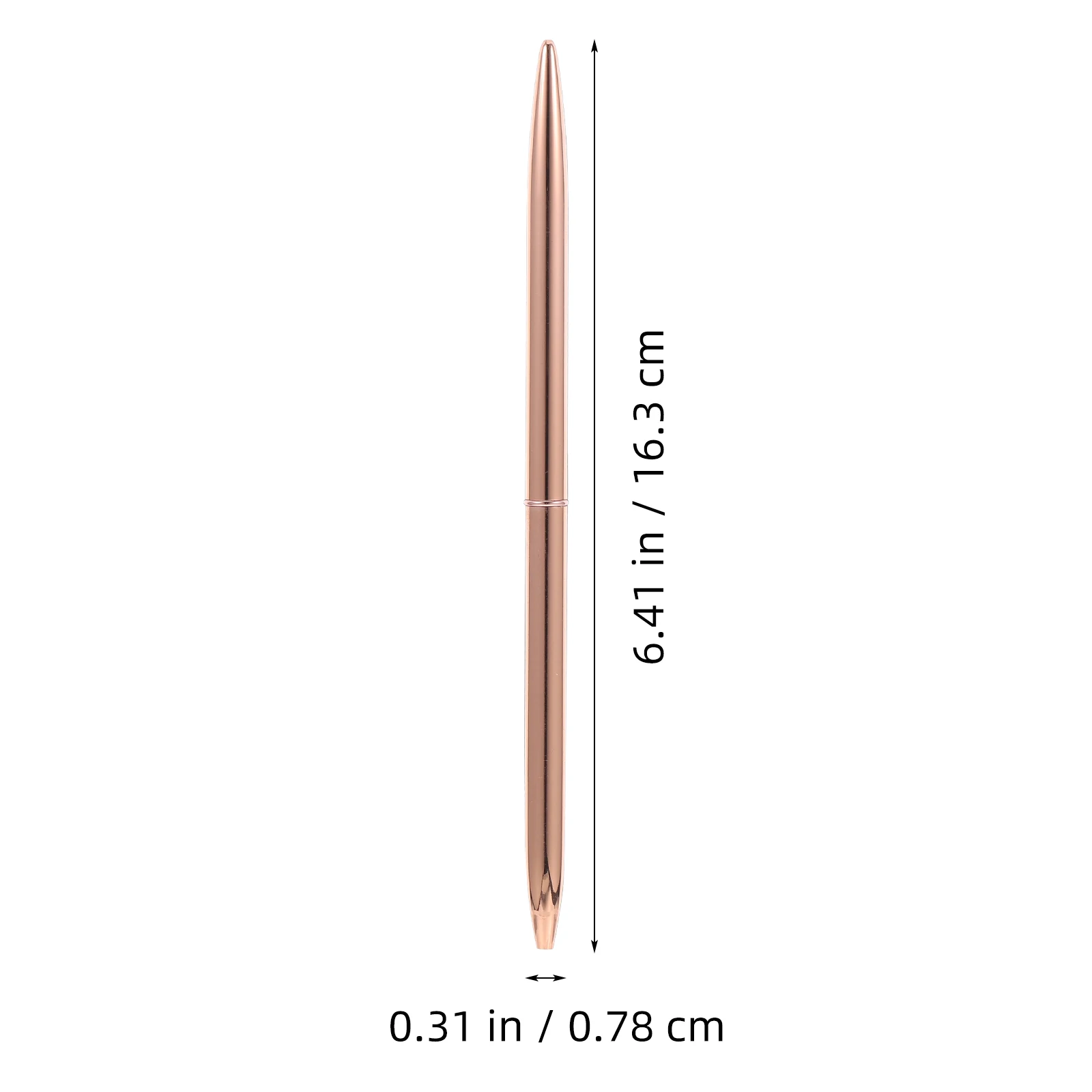 5pcs Metal Rotating Ballpoint Pens 1.0Mm Black Ink Smooth Retractable Portable Writing Tool For Office School Stationery