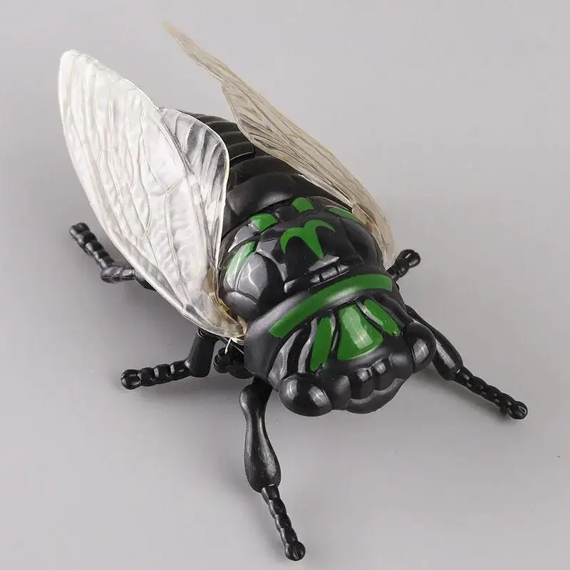 1 Stuk Creatieve Prankster Geanimeerde Insect Speelgoed Model Opwinden Cicade Insect Bionische Speelgoed Kinderen Plastic Dieren Opwinden Speelgoed