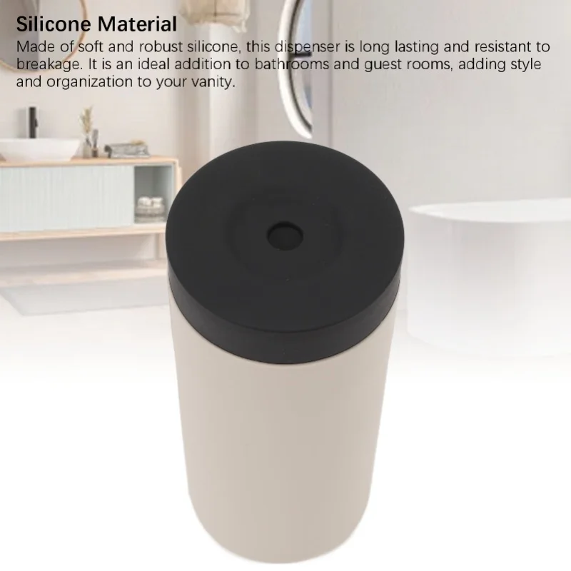 E5 Dish Washing Liquid Dispenser Refillable Leakage Proof Silicone Divided Bottle For Soap Shampoo Bathroom Kitchen Supplies