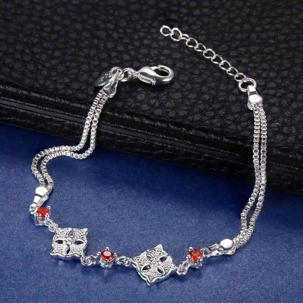 925 Sterling Silber Armband Klassische Kette für Damen Mode Einfacher Verlobungs- und Hochzeitsschmuck 5A Zirkon Geschenke