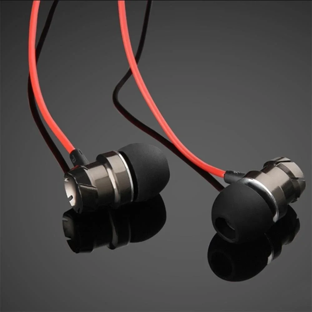 Auricolare cablato In metallo da 3.5mm con microfono auricolare In-Ear per telefono cellulare PC Gaming Ultra Bass Super Sound auricolari musica